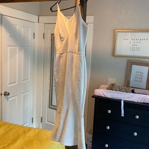 Dress the Population fitted crepe midi dress